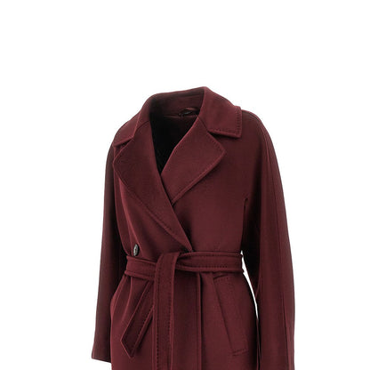 MAX MARA WEEKEND 44 wool drap coat with belt