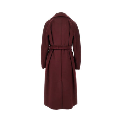 MAX MARA WEEKEND 44 wool drap coat with belt