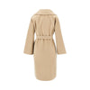 double cloth coat with belt