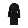double cloth coat with belt