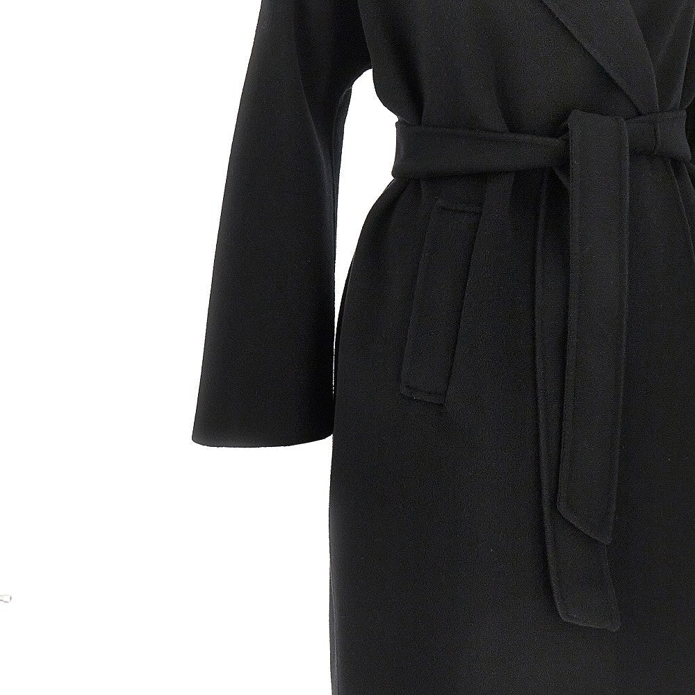 double cloth coat with belt