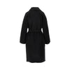 double cloth coat with belt