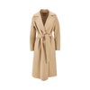 midi cloth coat with belt