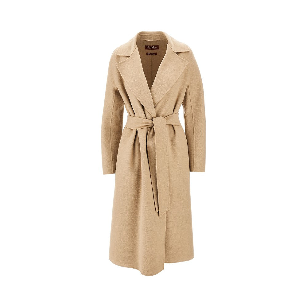 midi cloth coat with belt