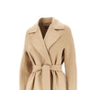 midi cloth coat with belt
