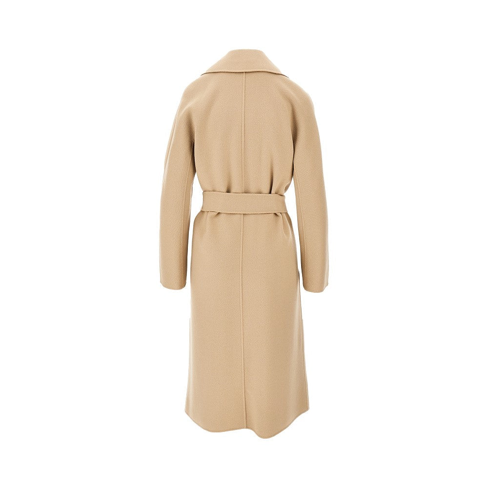 midi cloth coat with belt