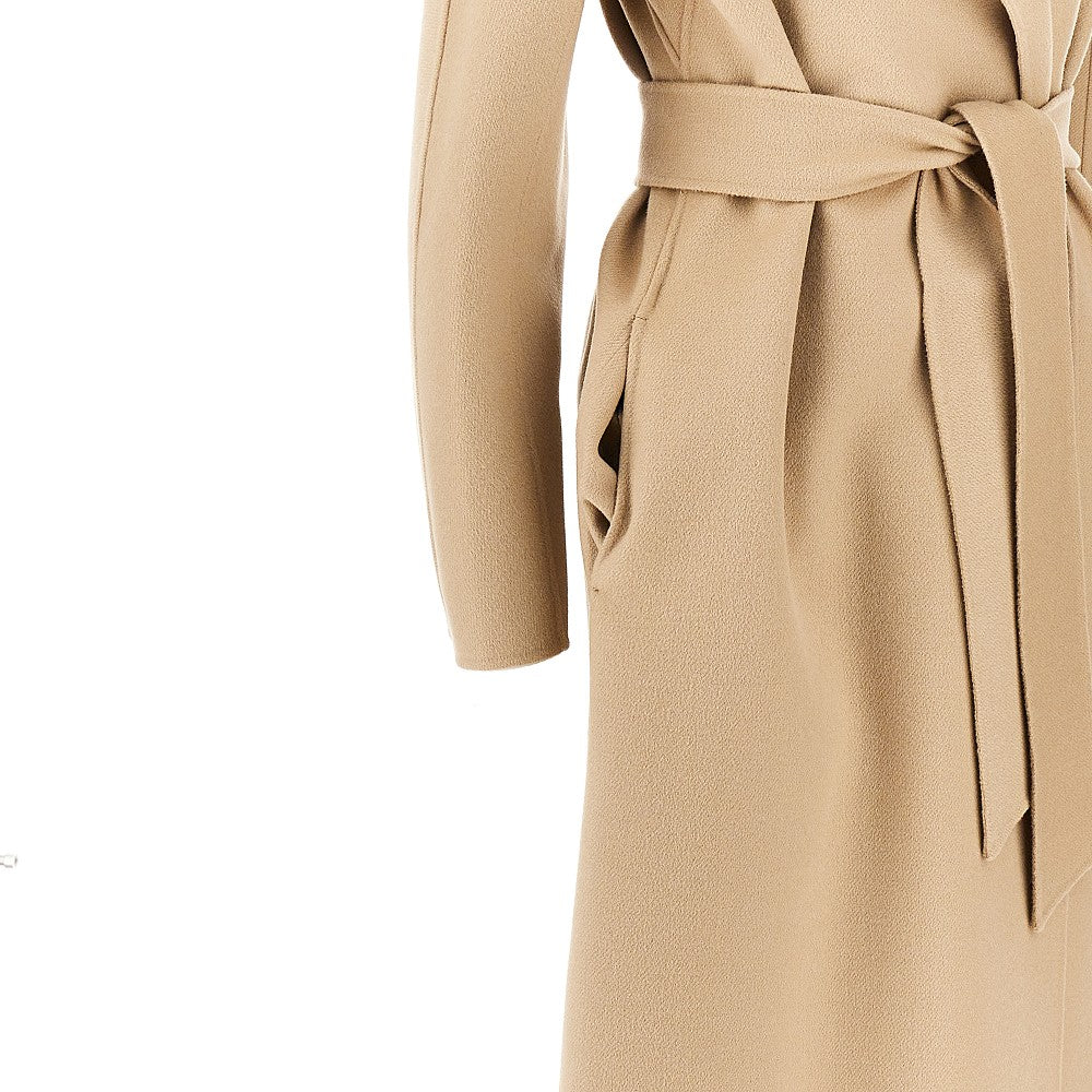 midi cloth coat with belt