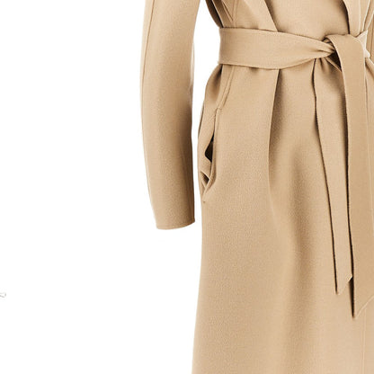 MAX MARA STUDIO 38 midi cloth coat with belt