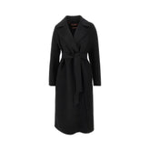 MAX MARA STUDIO 38 midi cloth coat with belt