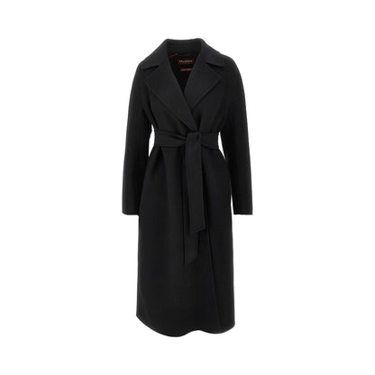 MAX MARA STUDIO 38 midi cloth coat with belt