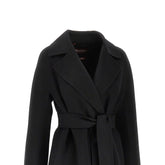 MAX MARA STUDIO 38 midi cloth coat with belt