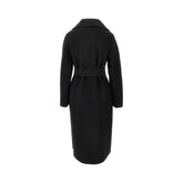 MAX MARA STUDIO 38 midi cloth coat with belt