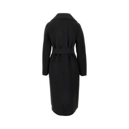 MAX MARA STUDIO 38 midi cloth coat with belt