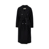 midi cloth double-breasted coat