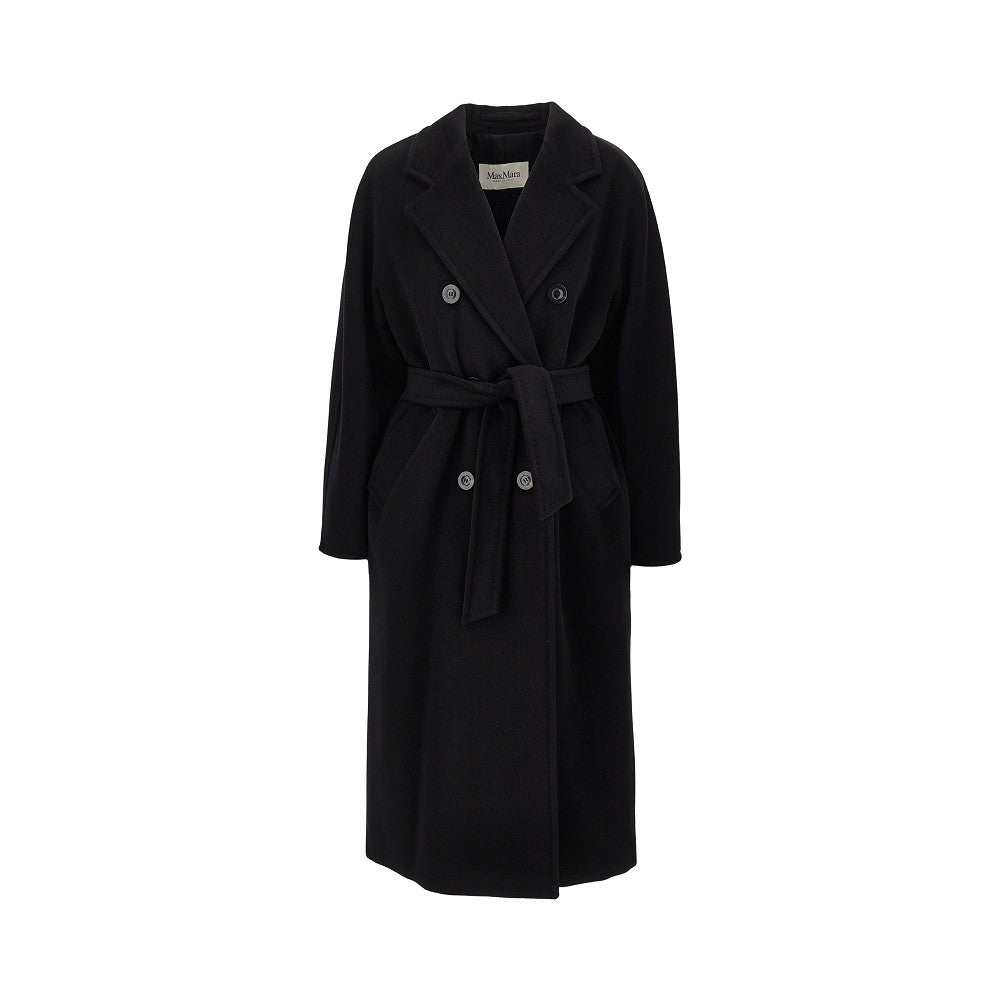 midi cloth double-breasted coat