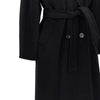 midi cloth double-breasted coat