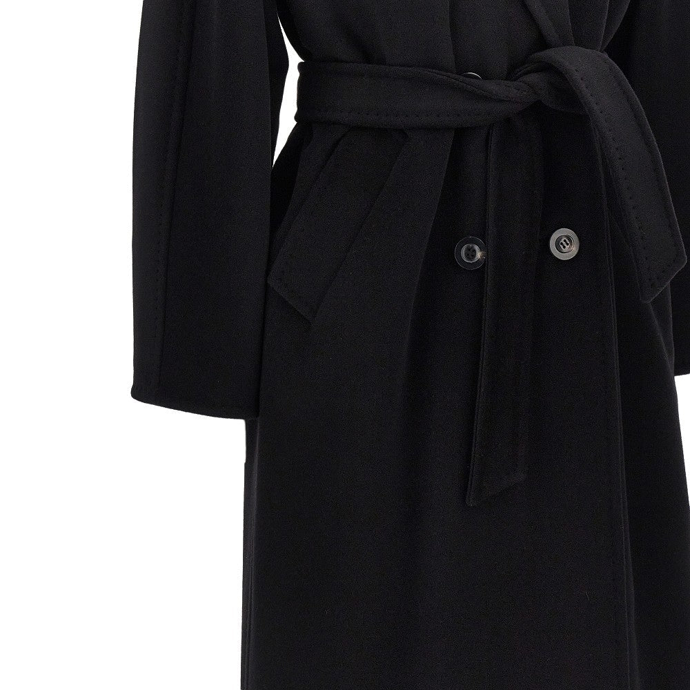 midi cloth double-breasted coat