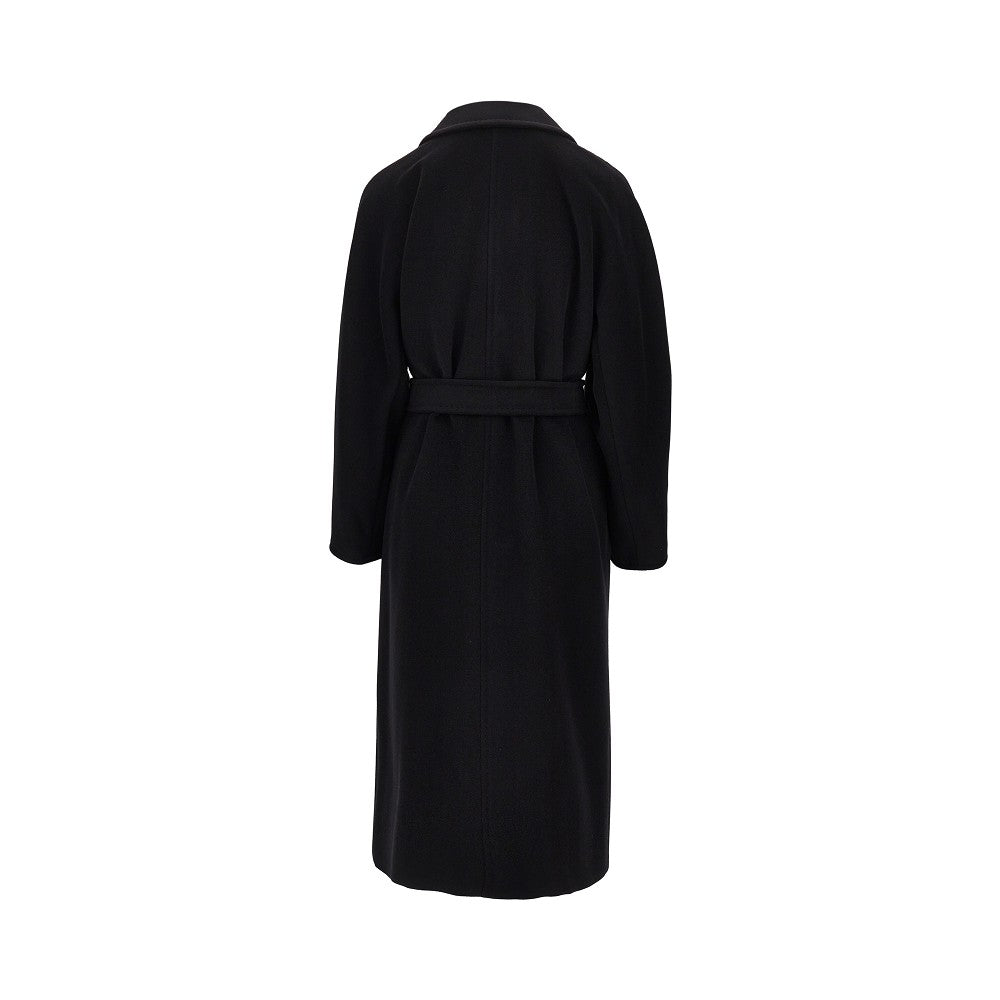 midi cloth double-breasted coat