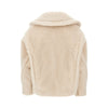 wool-blend short coat