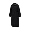 midi cloth coat with belt