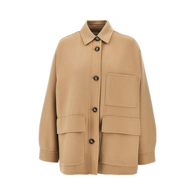 virgin wool-blend cloth jacket