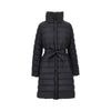 padded nylon long downjacket