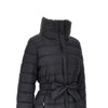 padded nylon long downjacket