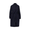 nylon and virgin wool coat