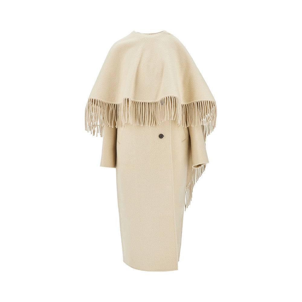 ROHE 36 double coat with fringed scarf