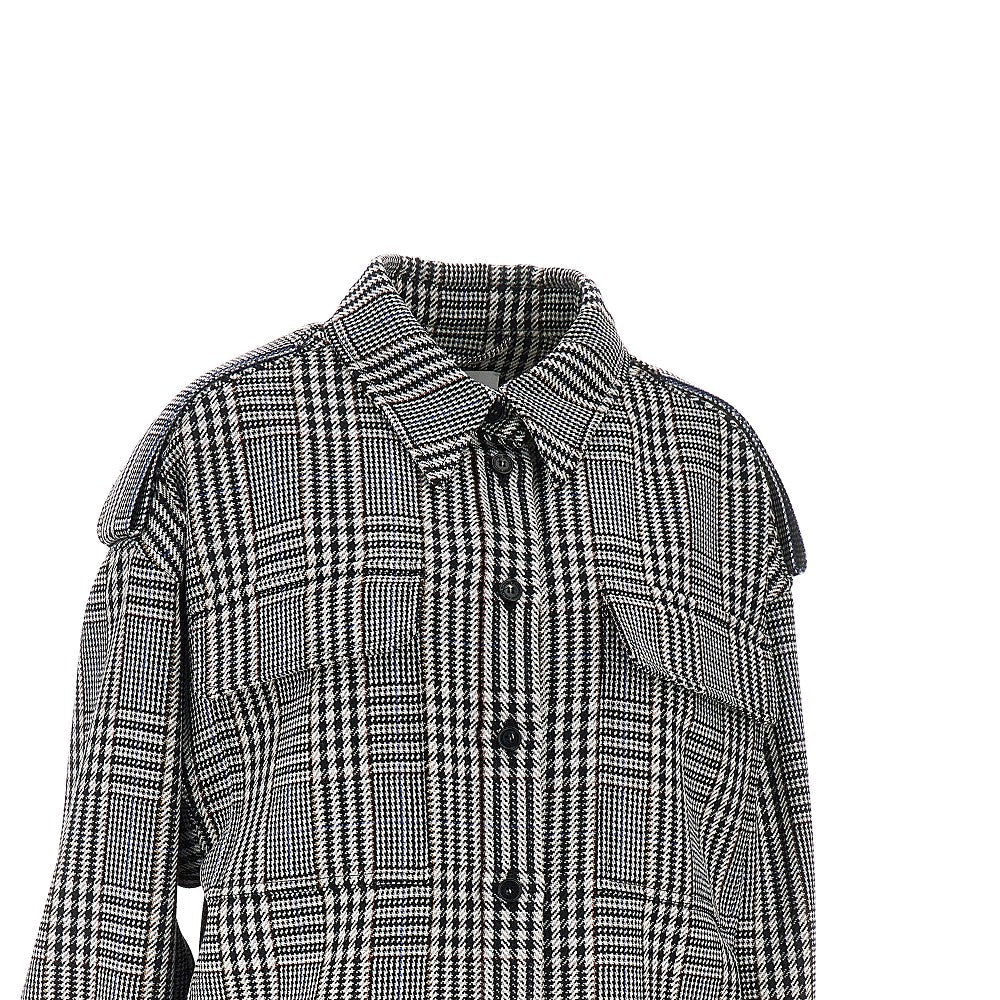 STELLA MCCARTNEY 40 prince of wales wool overshirt