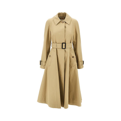 gabardine fit-and-flare ellingham car coat