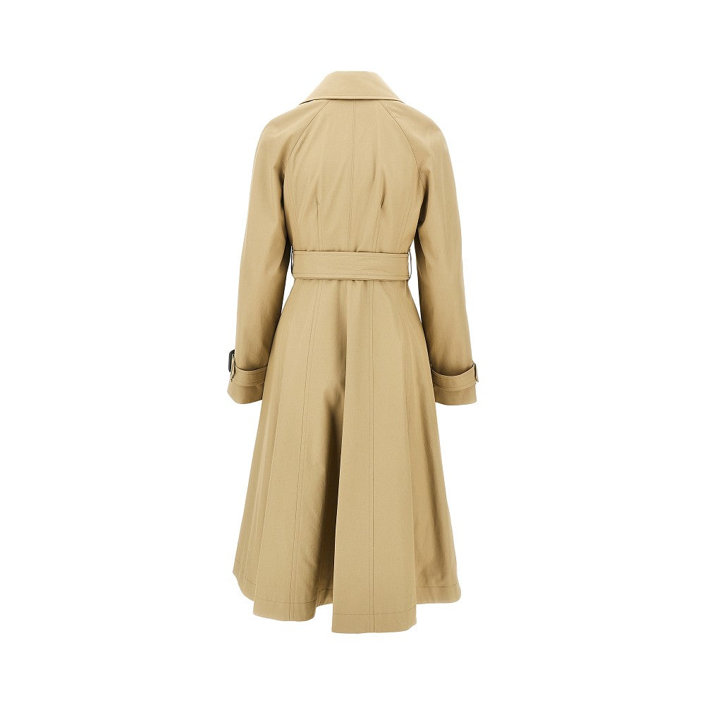 gabardine fit-and-flare ellingham car coat