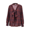 check silk shirt