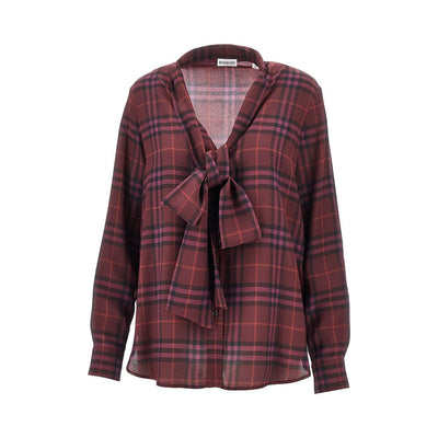 check silk shirt