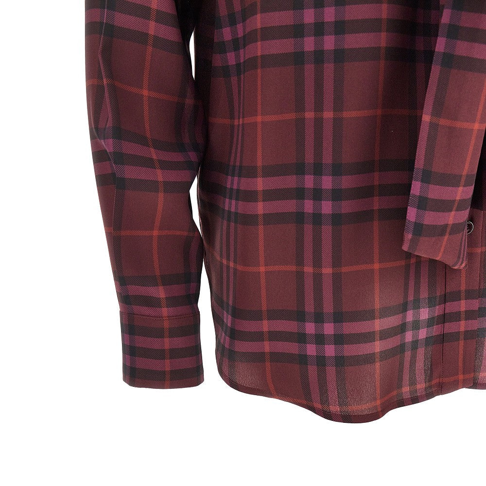 BURBERRY 8 check silk shirt