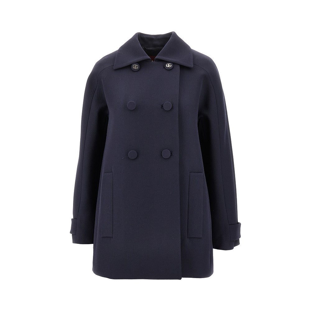 GUCCI 44 wool double-breasted coat