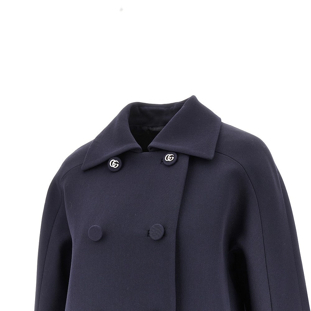 GUCCI 44 wool double-breasted coat
