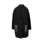 GUCCI 42 wool and silk reversible coat