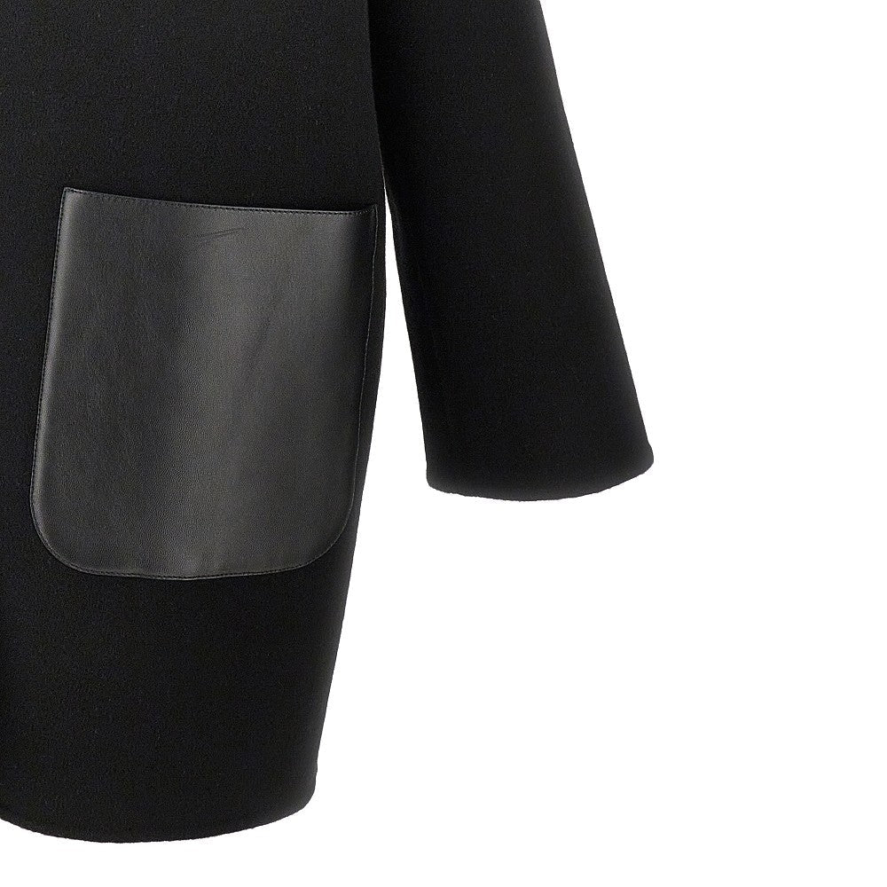 GUCCI 42 wool and silk reversible coat