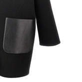 GUCCI 42 wool and silk reversible coat