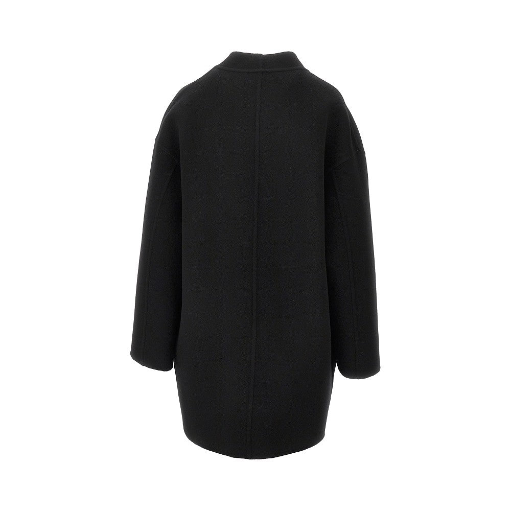 wool and silk reversible coat