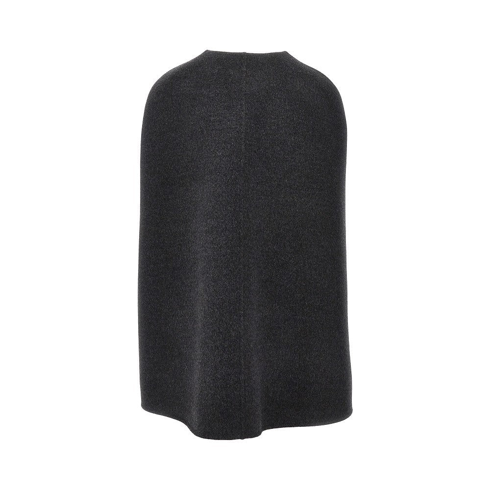 GUCCI 40 wool and silk cape with horsebit detail