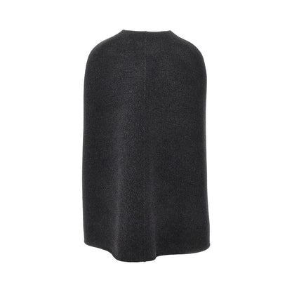 GUCCI 40 wool and silk cape with horsebit detail