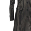 nappa leather single-breasted coat
