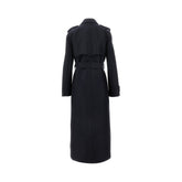 HARRIS WHARF LONDON 46 pressed wool trench coat