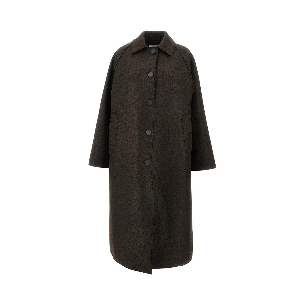 HARRIS WHARF LONDON 40 pressed wool balmacaan coat