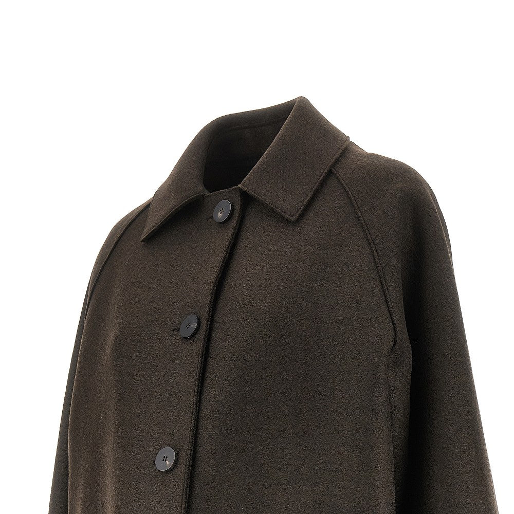 HARRIS WHARF LONDON 40 pressed wool balmacaan coat