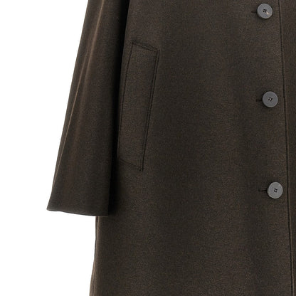 HARRIS WHARF LONDON 40 pressed wool balmacaan coat