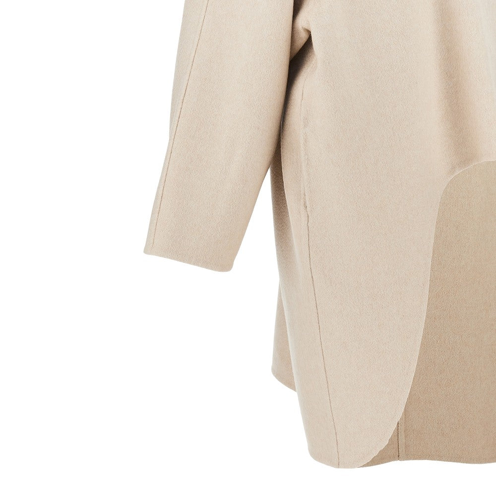 ALAIA 38 cashmere asymmetrical coat