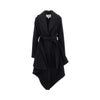 wool robe coat with belt